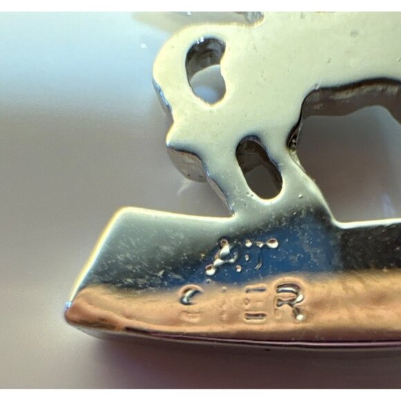 Sagittarius Zodiac Charm Pendant With Turquoise Stone AJ Sterling SIlver - Picture 6 of 6